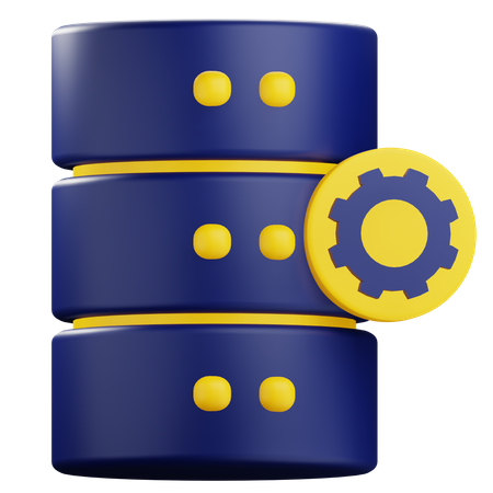 Configuração do banco de dados  3D Icon