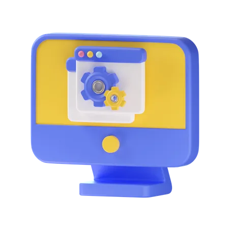 Configuração do computador  3D Icon
