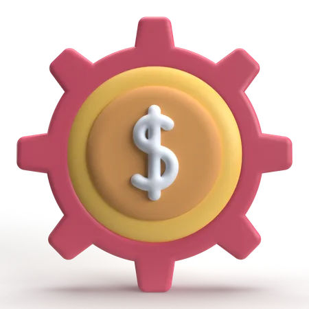 Configuração do dólar  3D Icon