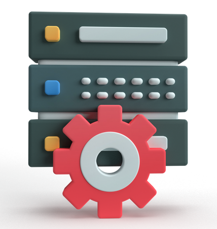 Configuração do servidor  3D Icon