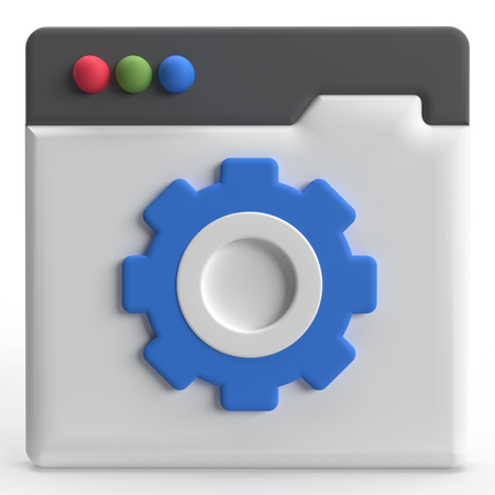 Configuração do site  3D Icon