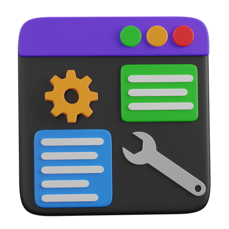 Configuração do site  3D Icon