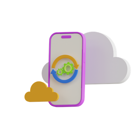 Configuração do smartphone  3D Icon