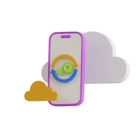 Configuração do smartphone  3D Icon