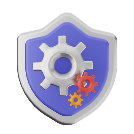 Configuração de proteção de escudo  3D Icon