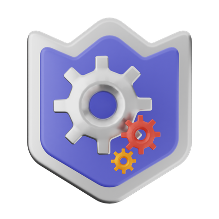 Configuração de proteção de escudo  3D Icon