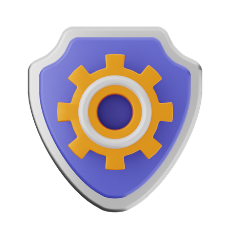 Configuração de proteção de escudo  3D Icon