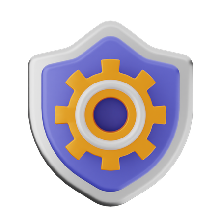 Configuração de proteção de escudo  3D Icon