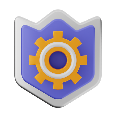 Configuração de proteção de escudo  3D Icon