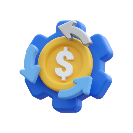 Cenário financeiro  3D Icon