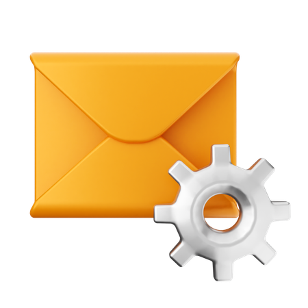 Configurando mensagem de e-mail  3D Icon