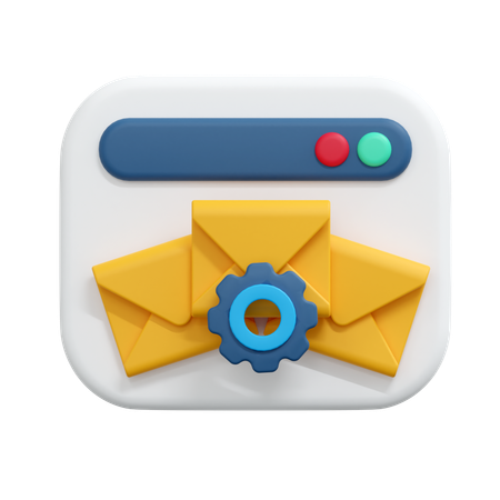 Configurando mensagem de e-mail  3D Icon