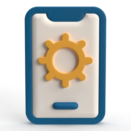 Configuração móvel  3D Icon