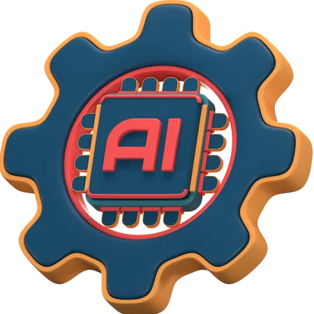 Configuración de ia  3D Icon