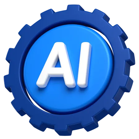 Configuración de ia  3D Icon