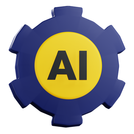 Configuración de ia  3D Icon