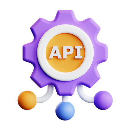 Configuración de API  3D Illustration