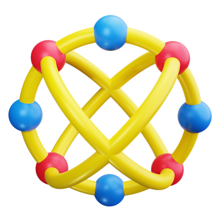 Configuración atómica  3D Icon