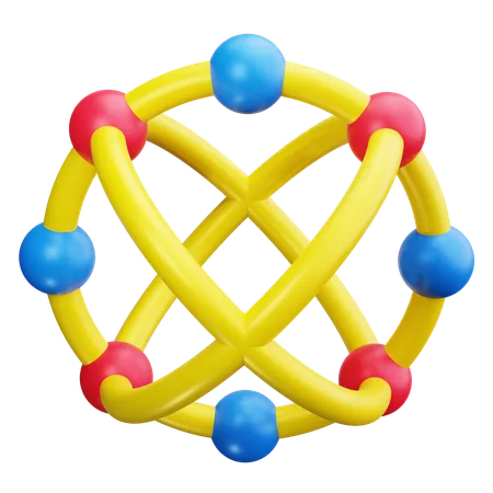 Configuración atómica  3D Icon