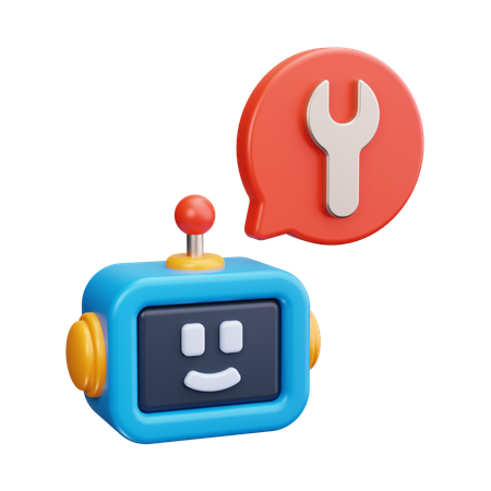 Configuración del chatbot  3D Icon