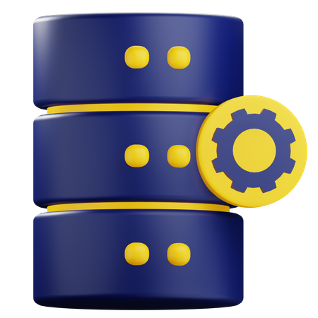 Configuración de base de datos  3D Icon