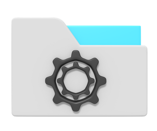 Configuración de carpeta  3D Icon