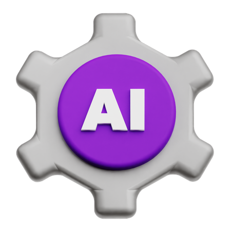 Configuración de ia  3D Icon