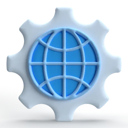 Configuración de internet  3D Icon