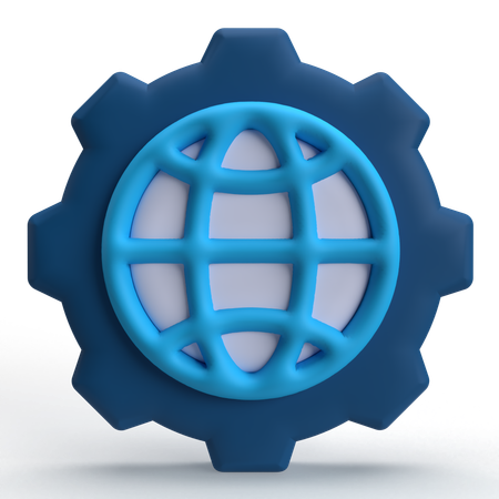 Configuración de internet  3D Icon