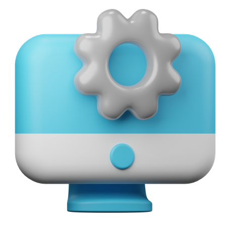 Configuración de la computadora  3D Icon