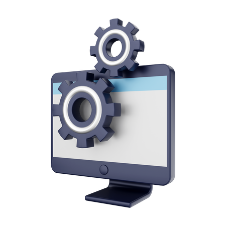 Configuración de la computadora  3D Icon