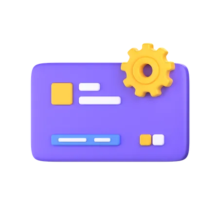 Configuración de pago  3D Icon