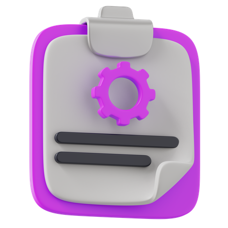 Configuración de tareas  3D Icon