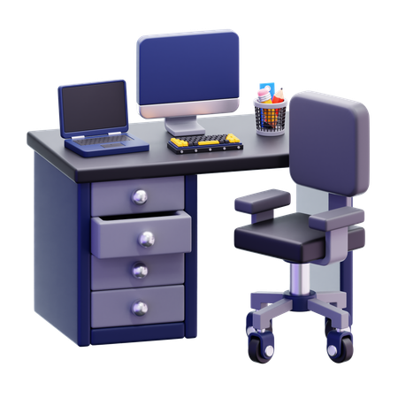 Configuración del escritorio de trabajo  3D Icon