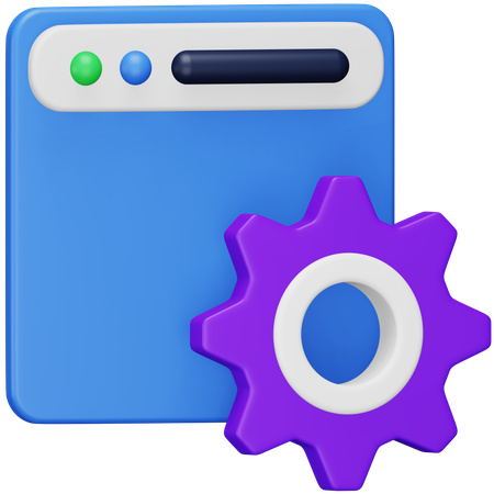 Configuración del navegador  3D Icon