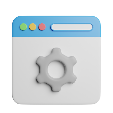 Configuración del navegador  3D Icon