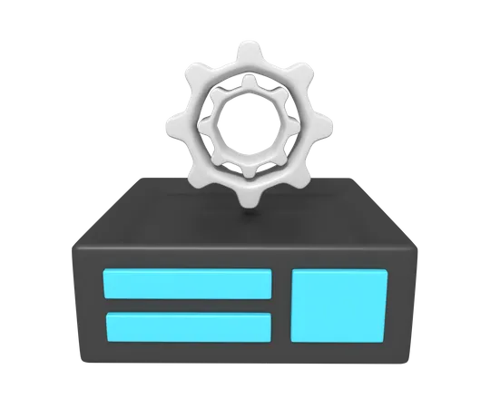 Configuración del servidor  3D Icon