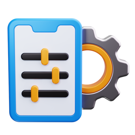 Ajustes de teléfono  3D Icon