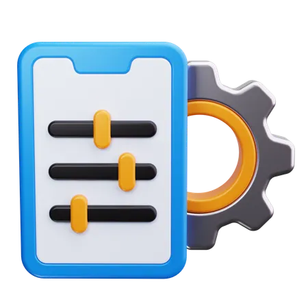 Ajustes de teléfono  3D Icon