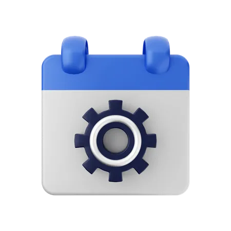 Horario de configuración  3D Icon