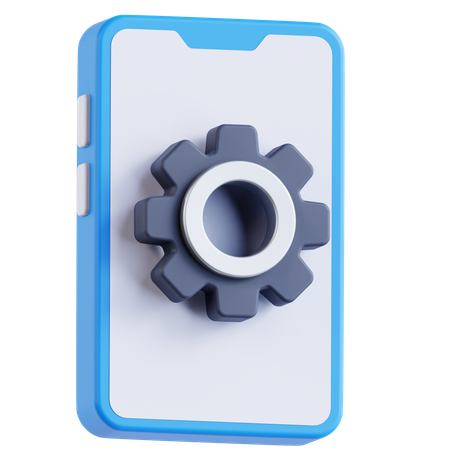 Configuración móvil  3D Icon