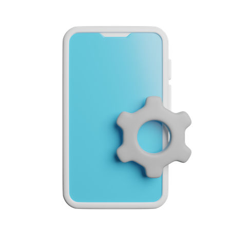 Configuración móvil  3D Icon