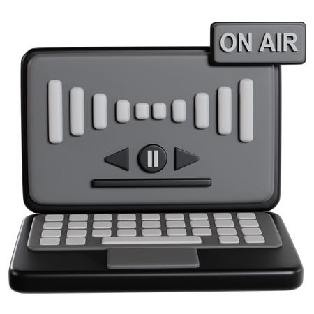 Configuración del portátil para podcasts en directo  3D Icon