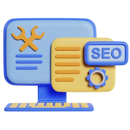 Configuración web SEO  3D Icon