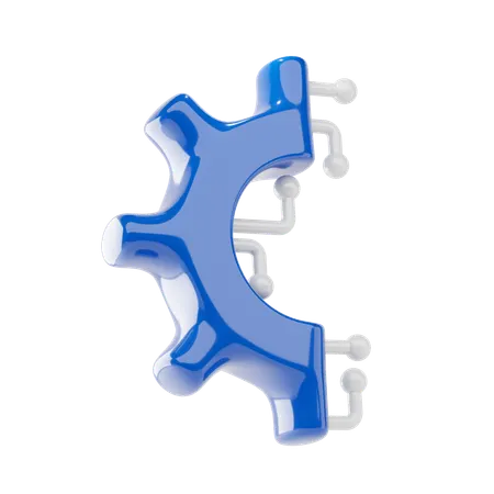 Tecnología de configuración  3D Icon
