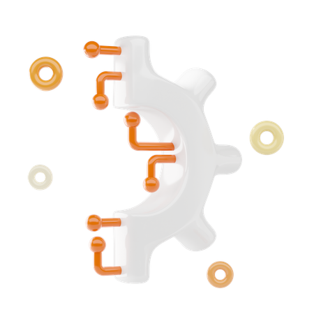 Tecnología de configuración  3D Icon