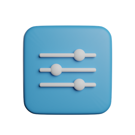 Utilidad de configuración  3D Illustration