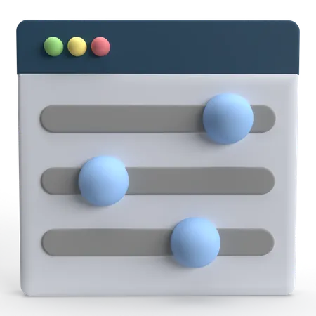 Configuración web  3D Icon