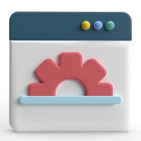 Configuración web  3D Icon