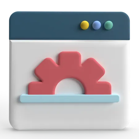 Configuración web  3D Icon